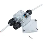 Heitronic 21041 2-way splitter 230 V 4 cm Transparent