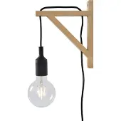 Lucide Applique noire scandinave FIX WALL 1xE27 60W