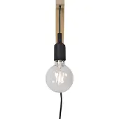 Lucide Applique noire scandinave FIX WALL 1xE27 60W