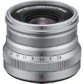 Fujifilm Fujinon XF 16mm F/2.8 R WR (Fujinon XF, APS-C / DX), Objectif, Argent