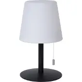 Lucide Lampe de table LED RGB RIO noir et blanc 1,8 W, couleurs changeantes, 3000 lm, métal, dimensions : 29,2 x 15,5 x 15,5 cm, IP44,