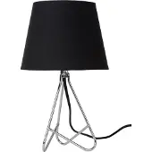 Lucide Lampe de table Gitta Chrome avec capuchon noir