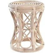 DKD Home Decor Table d'appoint - - Rotin tropical - Beige - Ethnique - Intérieur