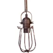 EDM Plafonnier Vintage Noir Design Industriel Rétro, Installation Facile -