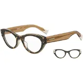 Missoni Lunettes de Vue MIS 0066 49/21/145 Havana beige Pmma WOMAN MIS 0066