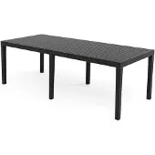 IPAE Progarden Table Extensible Indo Table De Jardin Extensible, Polypropylène Résistant -
