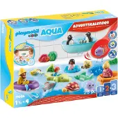 Playmobil 1.2.3. 71086 1.2.3 AQUA : Calendrier de l'Avent pour s'amuser dans le bain