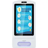 ALLNET Écran 21 pouces, terminal kiosque de désinfection, Android 7, RK3288, couleur blanc oh. Pied (8 Go, blanc), Tablette, Blanc