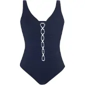 Sunflair Maillot de bain bleu foncé / blanc