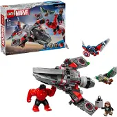 LEGO Marvel La Bataille entre Captain America et Hulk Rouge 76292