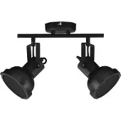 Lyora Plafonnier Ruvi 2 lumières noir