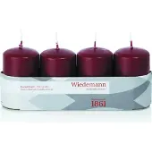 Wiedemann Bougie Stumpen paquet de 4 bordeaux (1 pcs)