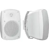 Omnitronic Enceinte murale OD4T 00V 2x (Passif), Haut-parleur PA, Blanc