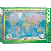 Eurographics Carte du monde Eurographics (1000)