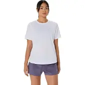 Asics pour femme. 2012D170 T-shirt Core Ss blanc (M), Sport, Synthétique, Running, Multisport, Manche courte