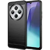 Screen Guard Professional Xiaomi Redmi 14C Housse Carbon Brushed Soft TPU (Xiaomi Redmi 14C), Coque pour téléphone portable, Noir