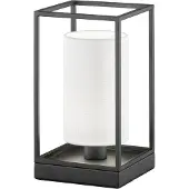FISCHER&HONSEL GMBH Lampe de table rurale Gilli capuche blanche