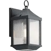Kichler Applique d'extérieur noir vieilli E27 60 W Springfield