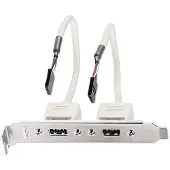 Lindy Câble USB interne/externe avec slotbracket (0.20 m, USB 2.0)