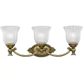Elstead Lighting Francoise LED Applique murale G9 triple Laiton bruni IP44 (960 lm, G9)