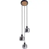Näve Fumoso Lampe à suspendre E14 noire