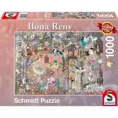 Schmidt Spiele Beauty in Rosé, Ilona Reny, puzzle, puzzle adulte, 1000 pièces, 59946