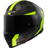 LS2 Helmets Casque intégral LS2 FF811 VECTOR II CARBON Grid Jaune Hi-Viz Matt taille M