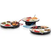 Princess Gril de table 2 personnes Dinner4All 500 W blanc et noir