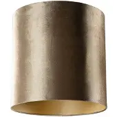 QAZQA Abat-jour en velours bronze avec intérieur doré 40/40/40