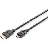 Digitus - Câble HDMI - HDMI mâle pour 19 pin mini HDMI Type C mâle - 3 m - double blindage - noir