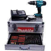 Makita Perceuse à percussion 18V 42/27Nm 2 X 1.5Ah Li-Ion Dhp453Syex