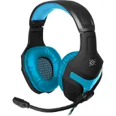 Defender SCRAPPER 500 Casque Gaming bleu-noir avec microphone + adaptateur 4 broches + JEU