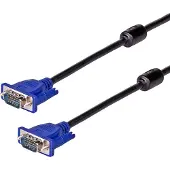 Akyga câble AK-AV-14 câble VGA 5m ver. 15 pin (5 m), Câble vidéo, Bleu, Noir