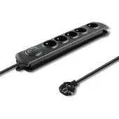 Qoltec Surge protector 5 sockets 3m black