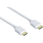 Alcasa electronik HDMI (Typ A) — HDMI (Typ A) 19-Polig (2 m), Câble vidéo, Blanc