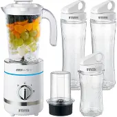 Noveen SB2100 X-LINE - Mixeur de table - 0.8 l - Fonction Pulse - Broyeur à glace - 500 W - Blanc