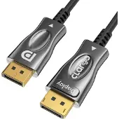 Claroc KABEL ŚWIATŁOWOWODY DP AOC 1.4,8K@60HZ, 10M (10 m), Câble vidéo, Noir