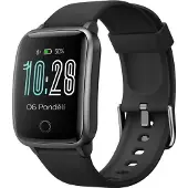 Umax Montre intelligente U-Band P2-L Noir/ 1.3" TFT/ Bluetooth 4.2/ nRF52832/ IP68/ iOS 8.0 +/ Android 4.4 +/ SK Veryfit PRO