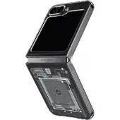 Spigen Air Skin - zero one - Samsung Galaxy Z Flip6 (Samsung Galaxy Z Flip6), Coque pour téléphone portable, Noir, Transparent, Gris