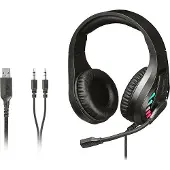 A4Tech Bloody G230P, suchawki z mikrofonem, przewodowa, czarna, suchawki, 3.5 mm jack + USB