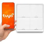 Tuya Télécommande Bouton ZigBee SC04 Smart 4 canaux 12 scènes
