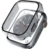 Crong Boîtier hybride pour Apple Watch 45 mm - Boîtier en verre transparent