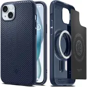 Spigen Coque Spigen Mag Armor avec MagSafe pour iPhone 15 Plus - bleu