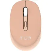 Inca Souris IWM-243RH 1600 DPI,CANDY DESIGN Crème, 2,4GHz (Sans fil), Souris, Blanc