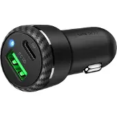 Mcdodo CC-5970 Chargeur voiture, USB + USB-C 38W (noir)