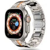 TechProtection Stainless Line (42 mm, 44 mm, 45 mm, 49 mm, Acier inoxydable), Sangles de montre, Orange