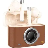 Onikuma Casque intra-auriculaire Bluetooth T18 Brown