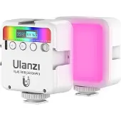 Ulanzi VL49 LED-Lampe – RGB, WB (2500 K – 9000 K), weiss (Lumière vidéo), Lumière continue, Multicolore, Blanc