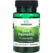 Swanson Health , Palmier Nain, Force Maximale, 60 Gélules Molles