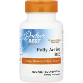 Doctors Best , B12 Entièrement Active, 1 500 mcg, 180 Gélules Végétales